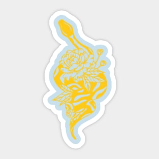 yellow snake Sticker